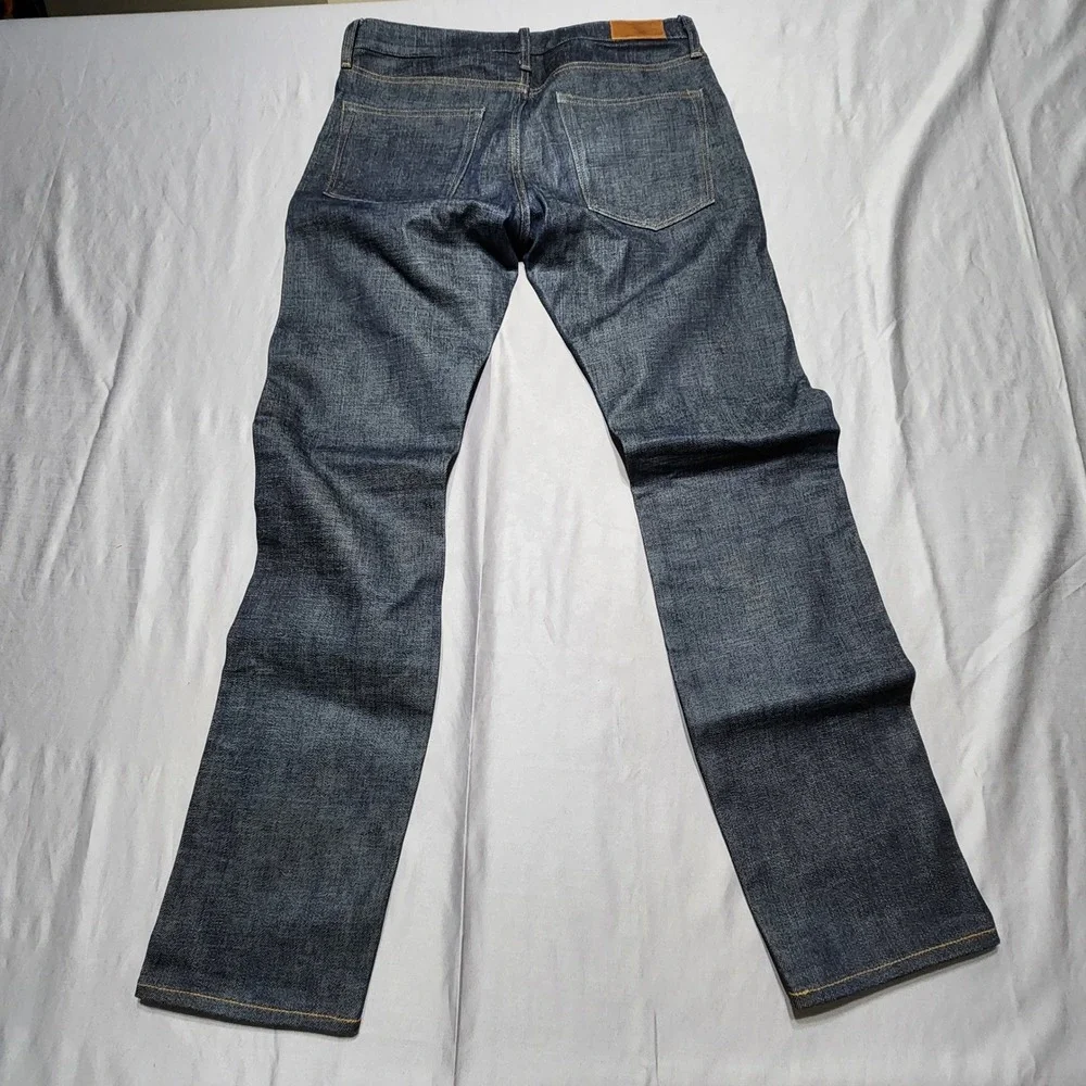 J.Crew Every Stitch Considered 770 Straight Fit Selvedge Jeans Indigo Blue 33x32
